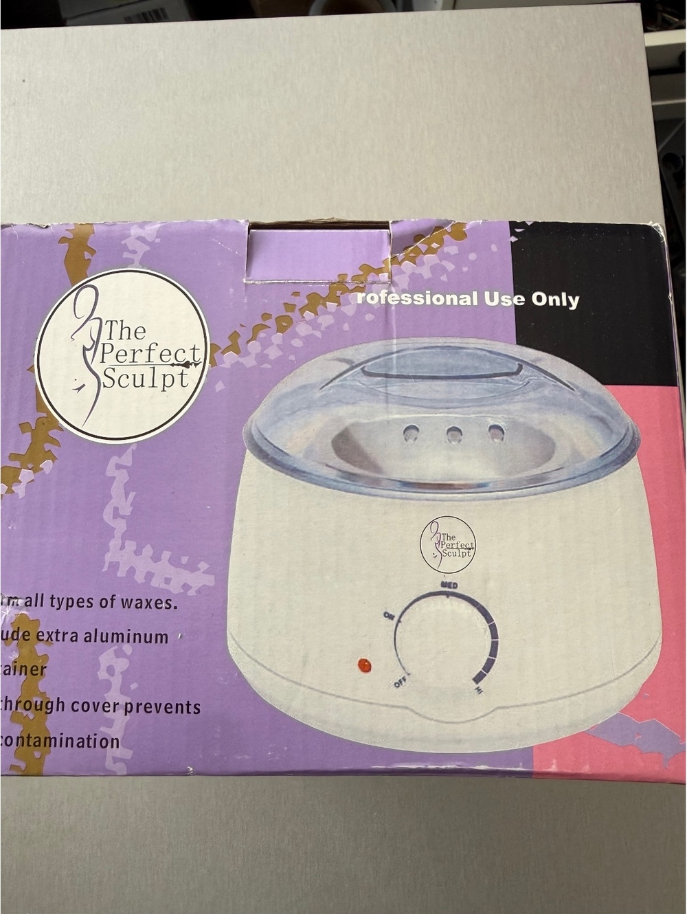 The Perfect Sculpt Professional Wax Heater Warmer w/ Aluminum Pot & Wax Beads